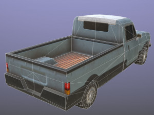 generic pickup beige Modelo 3D