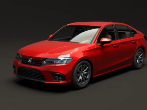 Honda Civic LX 2022 3D Modell
