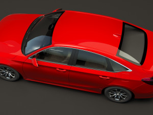 honda civic lx 2022 Modelo 3D