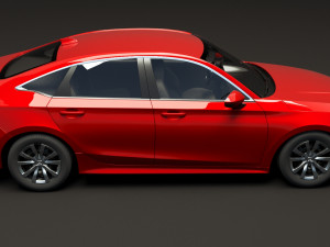 honda civic lx 2022 Modelo 3D