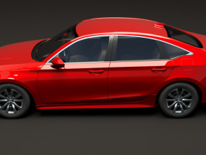 honda civic lx 2022 Modelo 3D