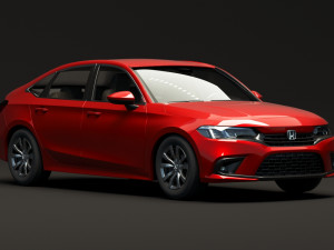 honda civic lx 2022 Modelo 3D