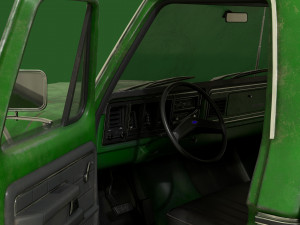 f100 1976 old green 3Dモデル