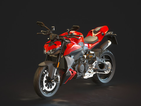 Base model Ducati Streetfighter V2 2025 3D Model