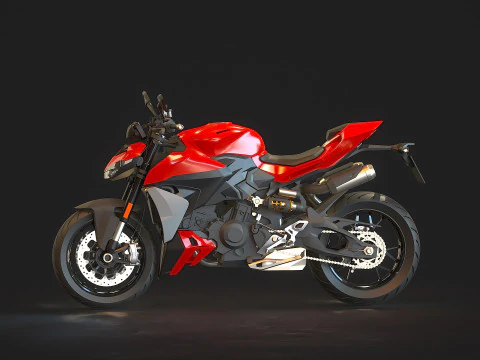 Base model Ducati Streetfighter V2 2025 3D Model