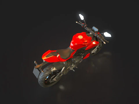 Base model Ducati Streetfighter V2 2025 3D Model