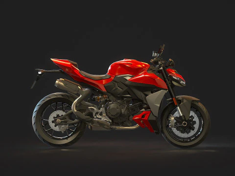Base model Ducati Streetfighter V2 2025 3D Model