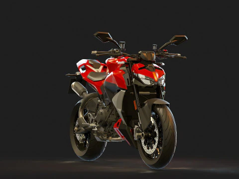 Base model Ducati Streetfighter V2 2025 3D Model