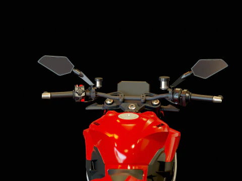 Base model Ducati Streetfighter V2 2025 3D Model