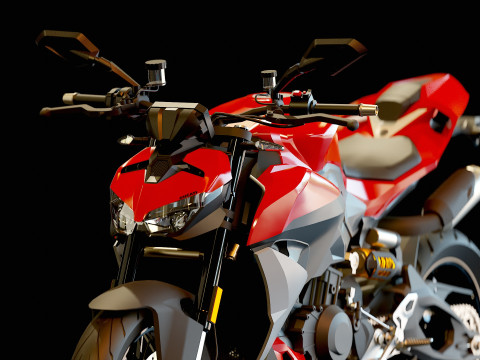 Base model Ducati Streetfighter V2 2025 Modelo 3D