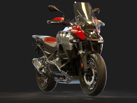 Base model BMW R1300G Adventure 2025 3D Model