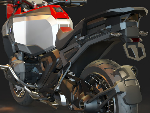 Base model BMW R1300G Adventure 2025 3D Model