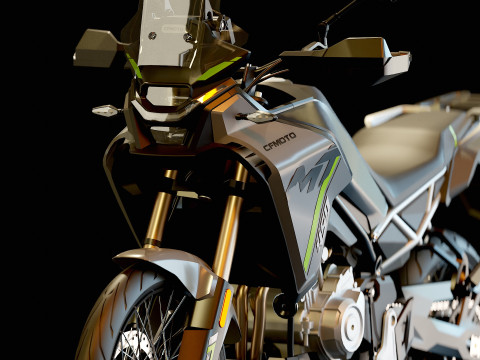 Base model CF Moto 450 2024 3D 模型