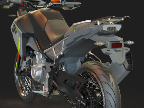 Base model CF Moto 450 2024 3D 模型