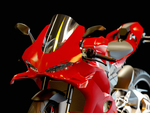 Base model Ducati Panigale 2025 Modelo 3D
