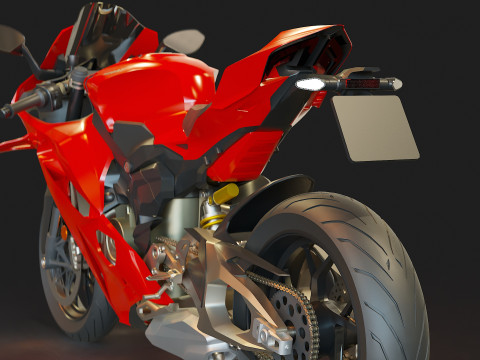 Base model Ducati Panigale 2025 Modelo 3D