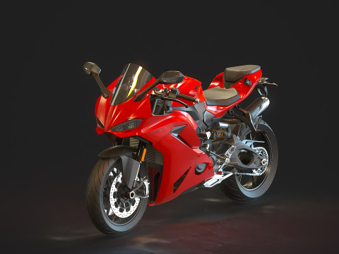 Base model Ducati Panigale V2 2025 3D Model