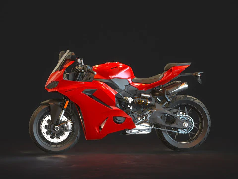 Base model Ducati Panigale V2 2025 3D Model