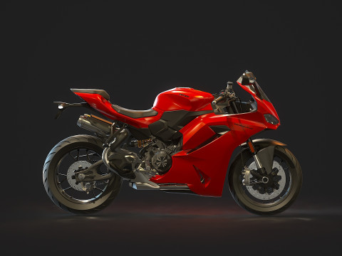Base model Ducati Panigale V2 2025 3D Модель