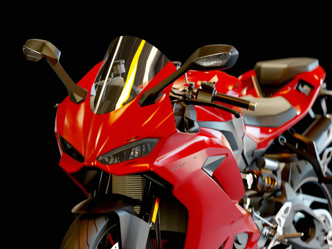 Base model Ducati Panigale V2 2025 3D Модель