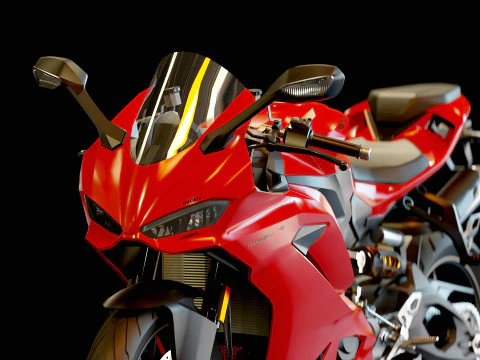 Base model Ducati Panigale V2 2025 3D Model