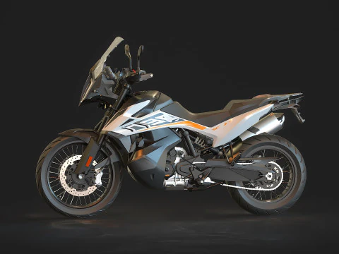 Base model KTM 790 Adventure 2019 3D Model
