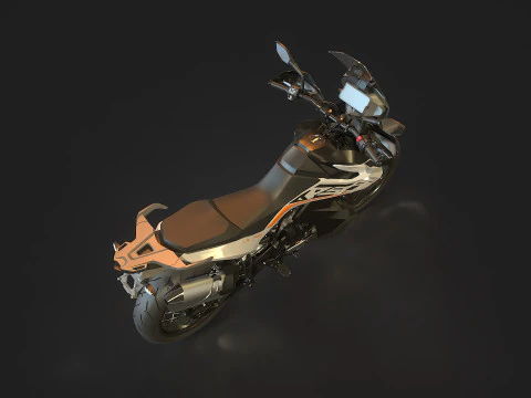 Base model KTM 790 Adventure 2019 3D Model