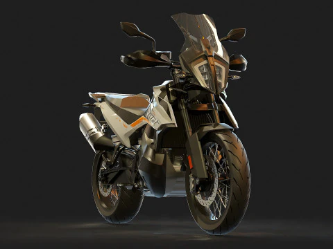 Base model KTM 790 Adventure 2019 3D Model