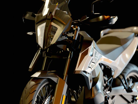 Base model KTM 790 Adventure 2019 3D Model