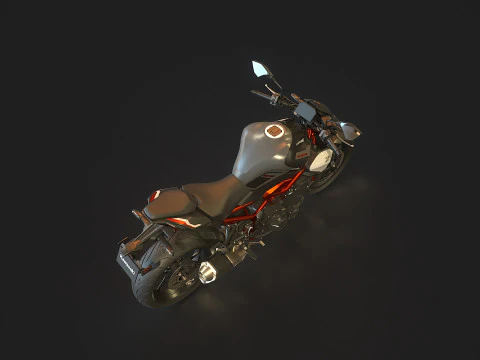 Base model Kawasaki Z900 2025 3D Model