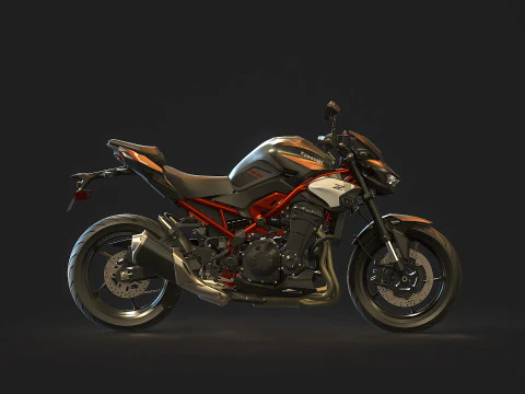 Base model Kawasaki Z900 2025 3D Model