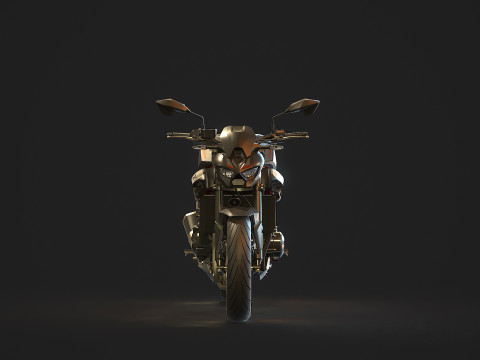 Base model Kawasaki Z900 2025 Model 3D