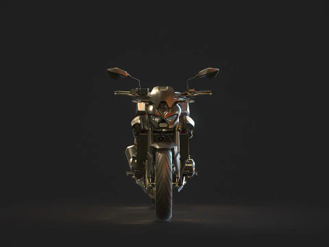 Base model Kawasaki Z900 2025 3D Model