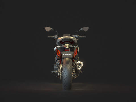 Base model Kawasaki Z900 2025 Model 3D