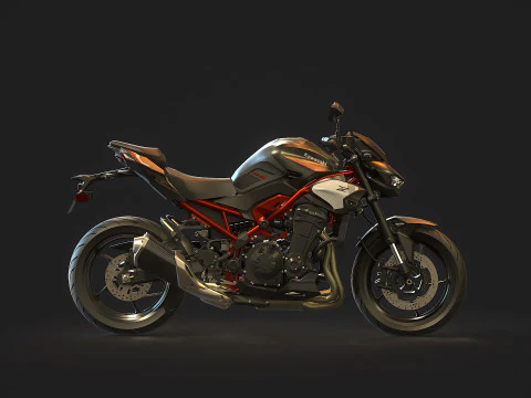 Base model Kawasaki Z900 2025 3D Model