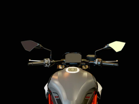 Base model Kawasaki Z900 2025 3D Model