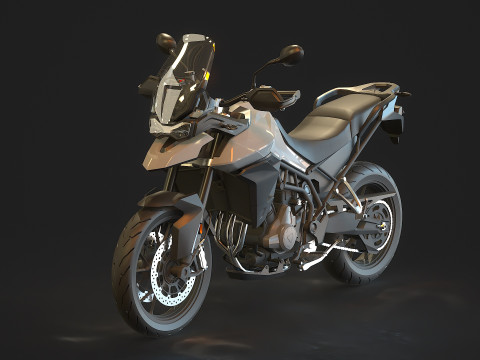 Base model Triumph Tiger 900 GT 2020 3D Model