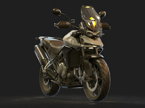 Base model Triumph Tiger 900 GT 2020 3D Model