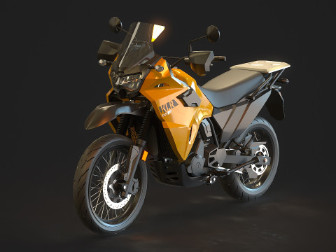 Base model Kawasaki KLR 650 2023 3D-Modell