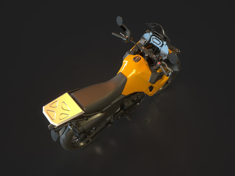 Base model Kawasaki KLR 650 2023 Modelo 3D