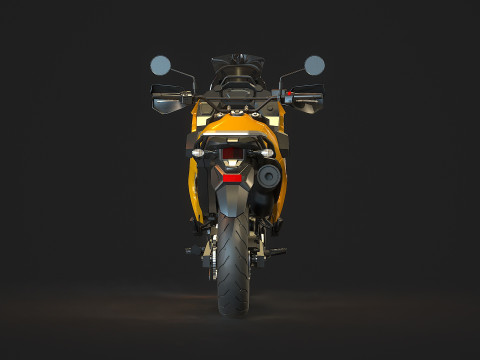 Base model Kawasaki KLR 650 2023 Modelo 3D