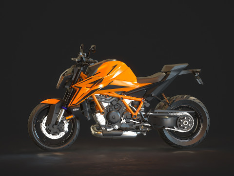 Base model KTM 1390 Super Duke 2024 3D मॉडल