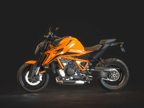 Base model KTM 1390 Super Duke 2024 3D Model