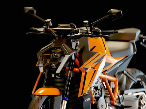 Base model KTM 1390 Super Duke 2024 3D मॉडल