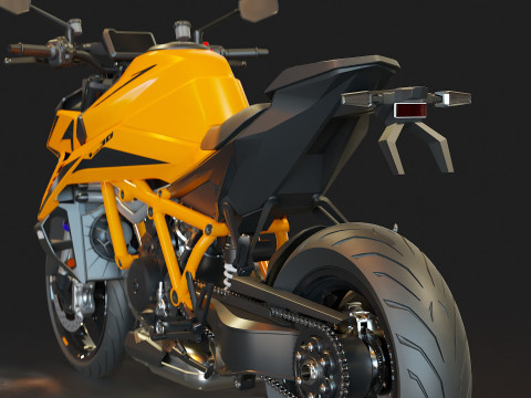 Base model KTM 1390 Super Duke 2024 3D मॉडल