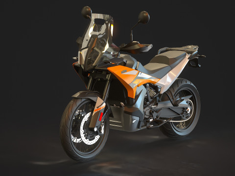 Base model KTM 890 Adventure 2024 3D Model