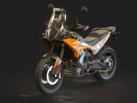 Modelo básico KTM 890 Adventure 2024 Modelo 3D