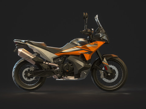 Base model KTM 890 Adventure 2024 3D Model