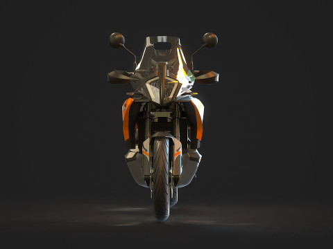 Base model KTM 890 Adventure 2024 3D Model