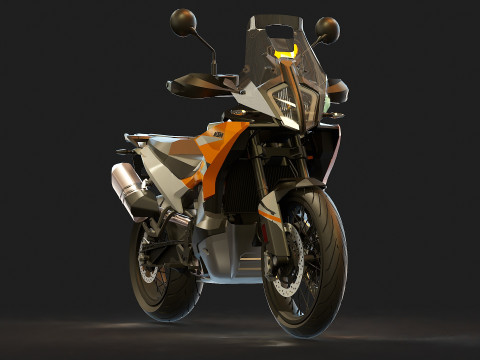 Base model KTM 890 Adventure 2024 3D Model